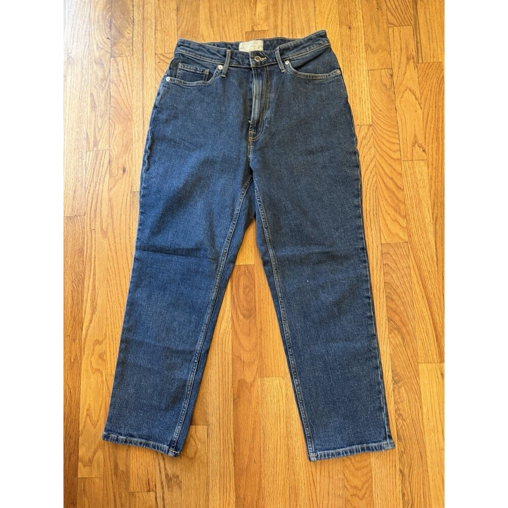 Everlane Curvy Original Cheeky Jean Women Size 29 Blue Organic Cotton Crop